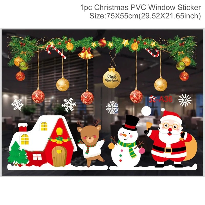 Stickers de fenêtre Merry Christmas – photo 19