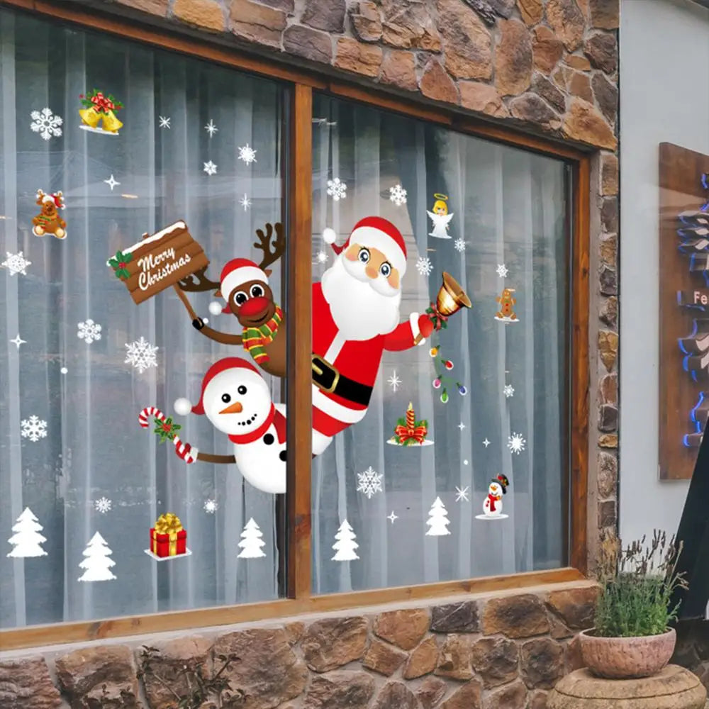 Merry Christmas window stickers – Santa's Gallery