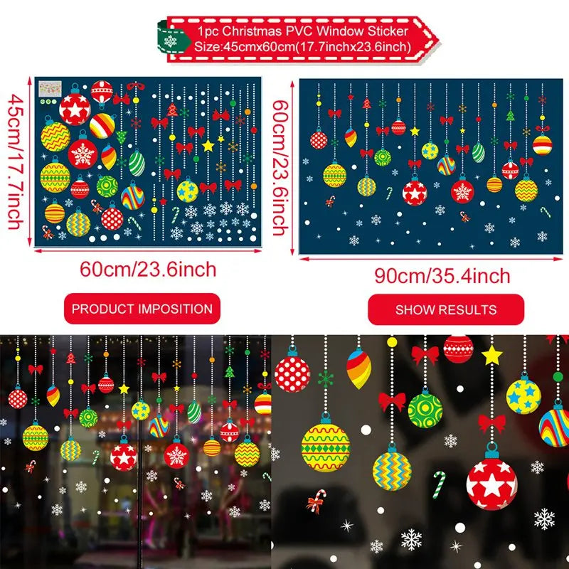 Stickers de fenêtre Merry Christmas – photo 9