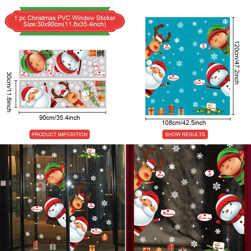 Stickers de fenêtre Merry Christmas – photo 22