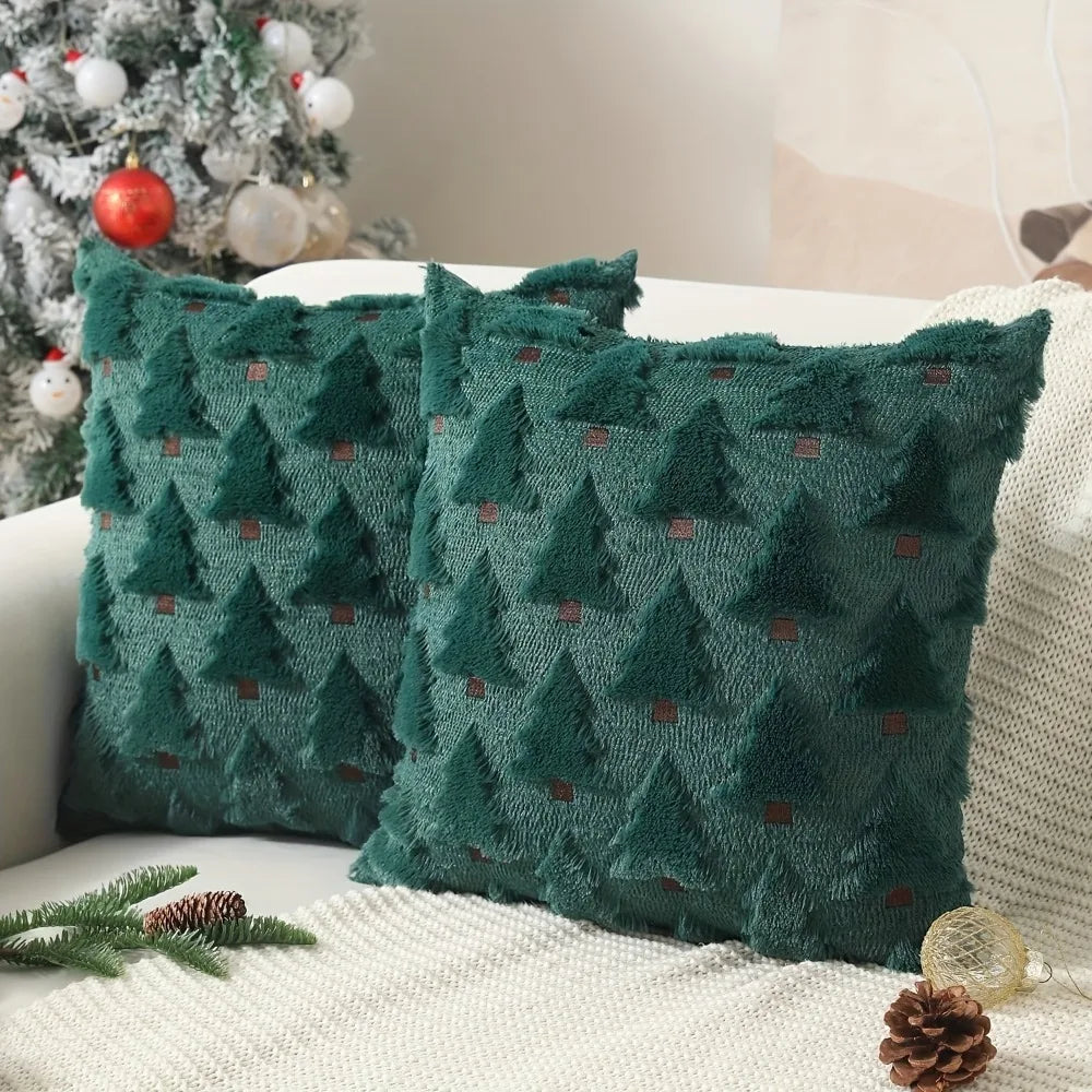 Housse de coussin de Noël en maille 45 × 45 cm – photo 3