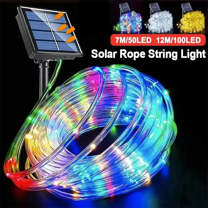Solar rope tube lights outdoor – Santa's Gallery