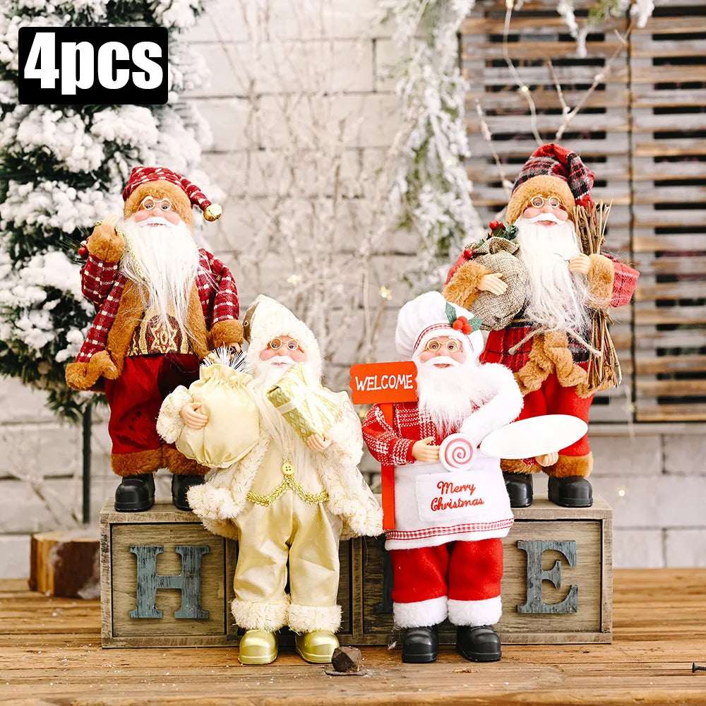 Peluche Père Noël lumineuse 30 cm – photo 17
