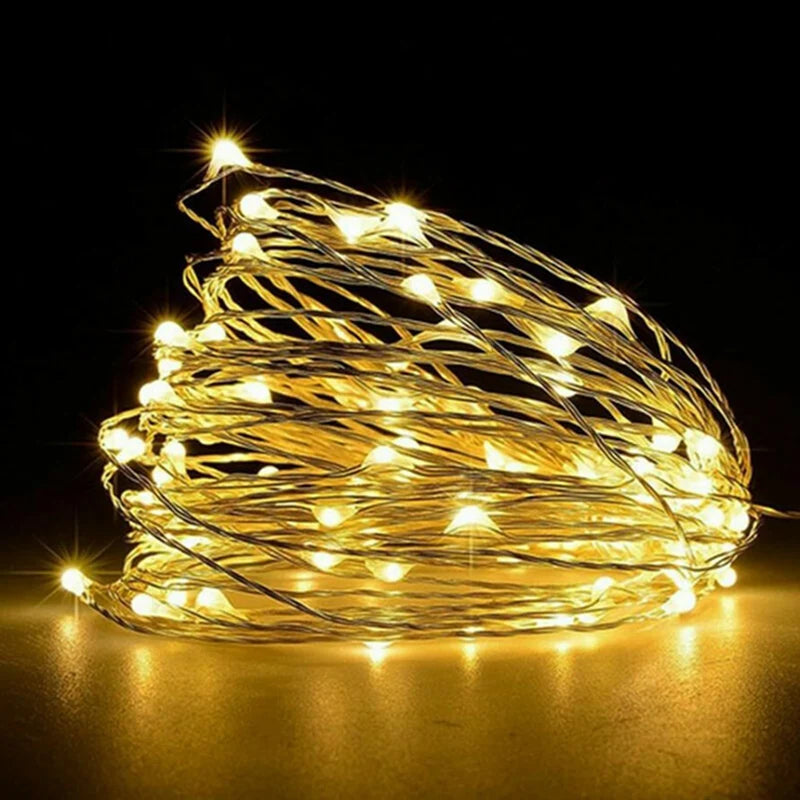Guirlande lumineuse fil de cuivre à piles – photo 10