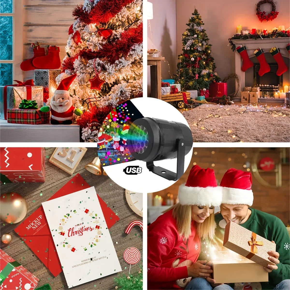 Projecteur de flocons de neige LED – photo 5