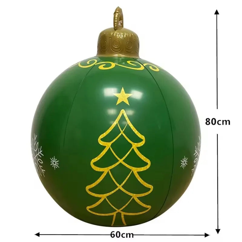 Boule de Noël géante gonflable 80 cm – photo 7