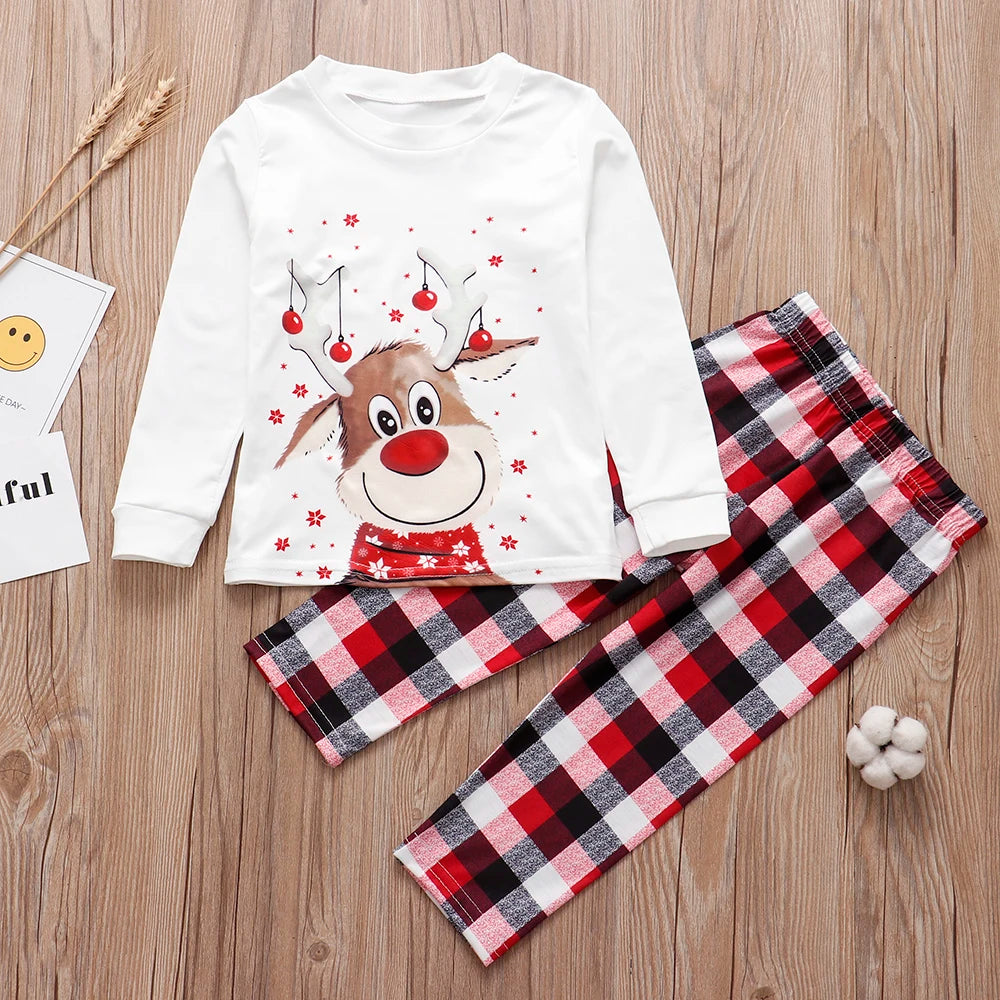Pyjama de Noël assorti famille imprimé renne – photo 3
