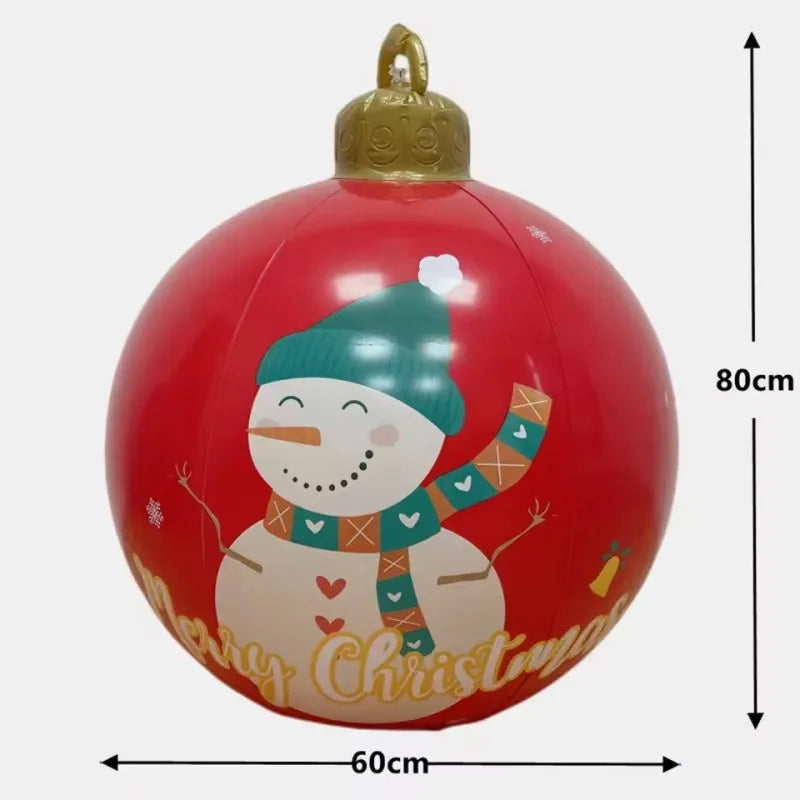Boule de Noël géante gonflable 80 cm – photo 11