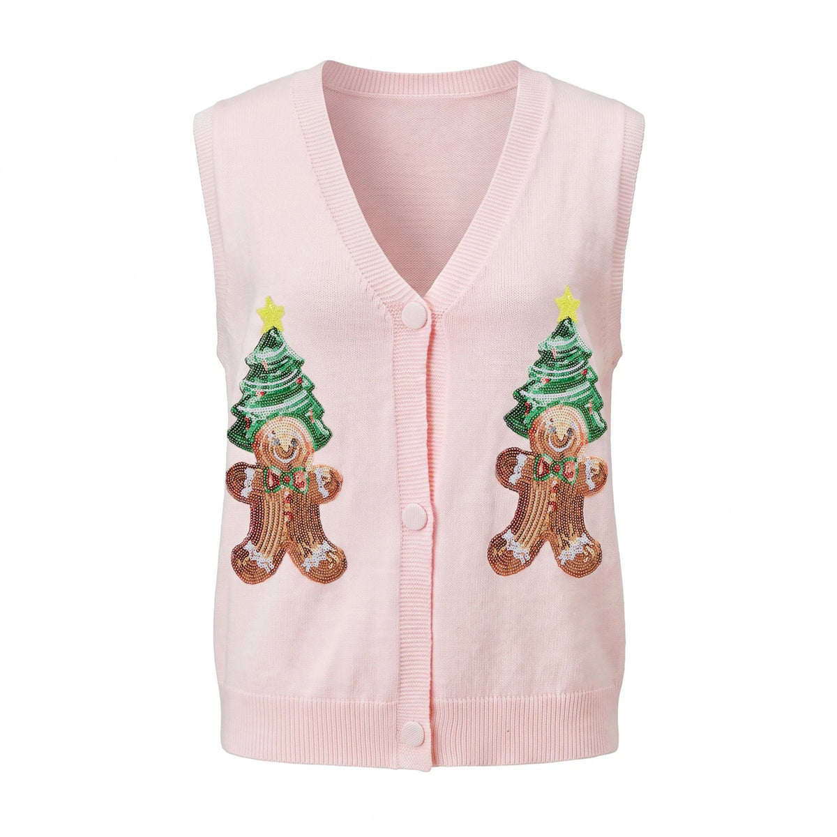 Gilet de Noël à sequins pour femme – photo 17