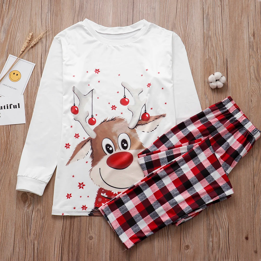 Pyjama de Noël assorti famille imprimé renne – photo 2