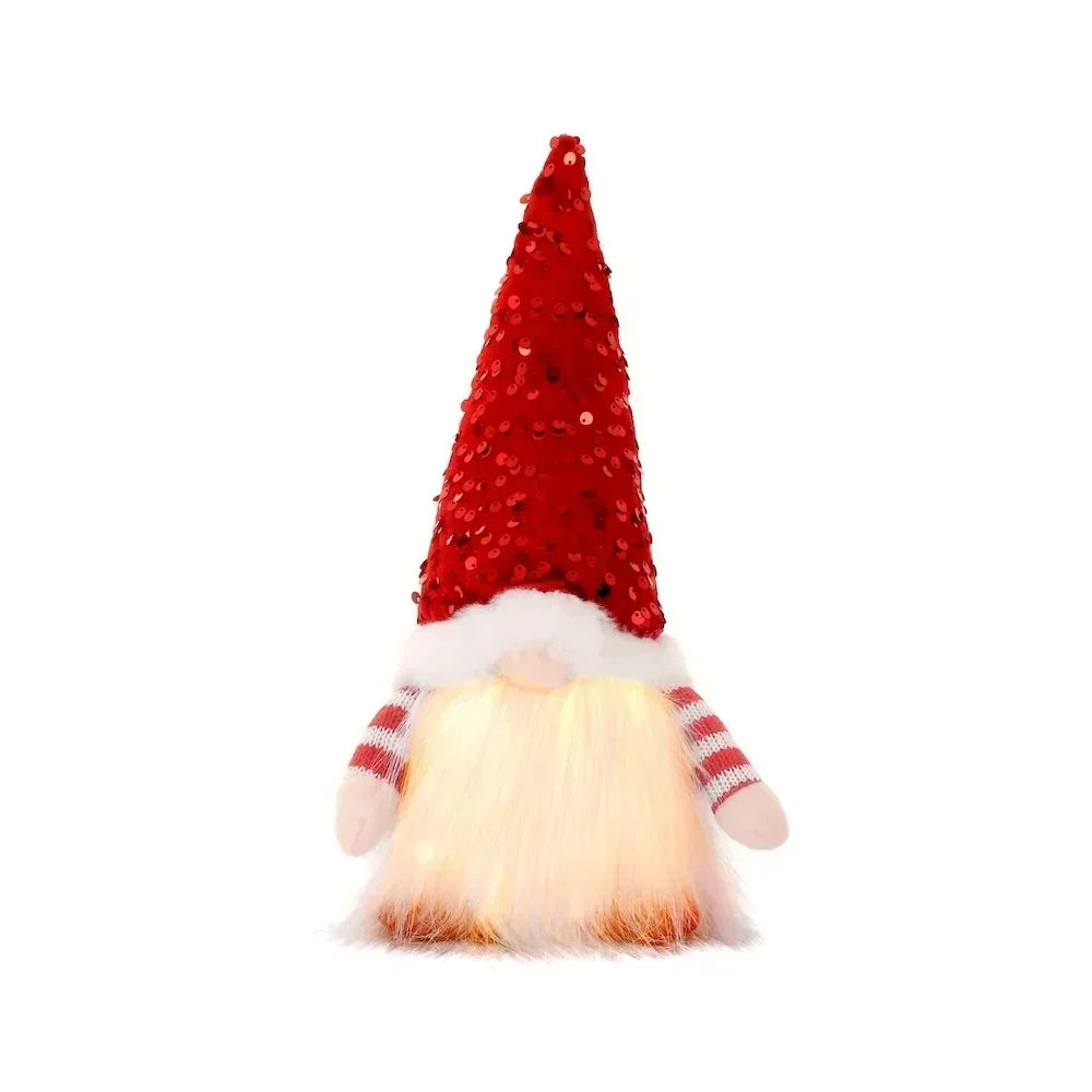 Peluche Père Noël lumineuse 30 cm – photo 10
