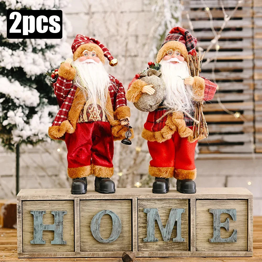 Peluche Père Noël lumineuse 30 cm – photo 7