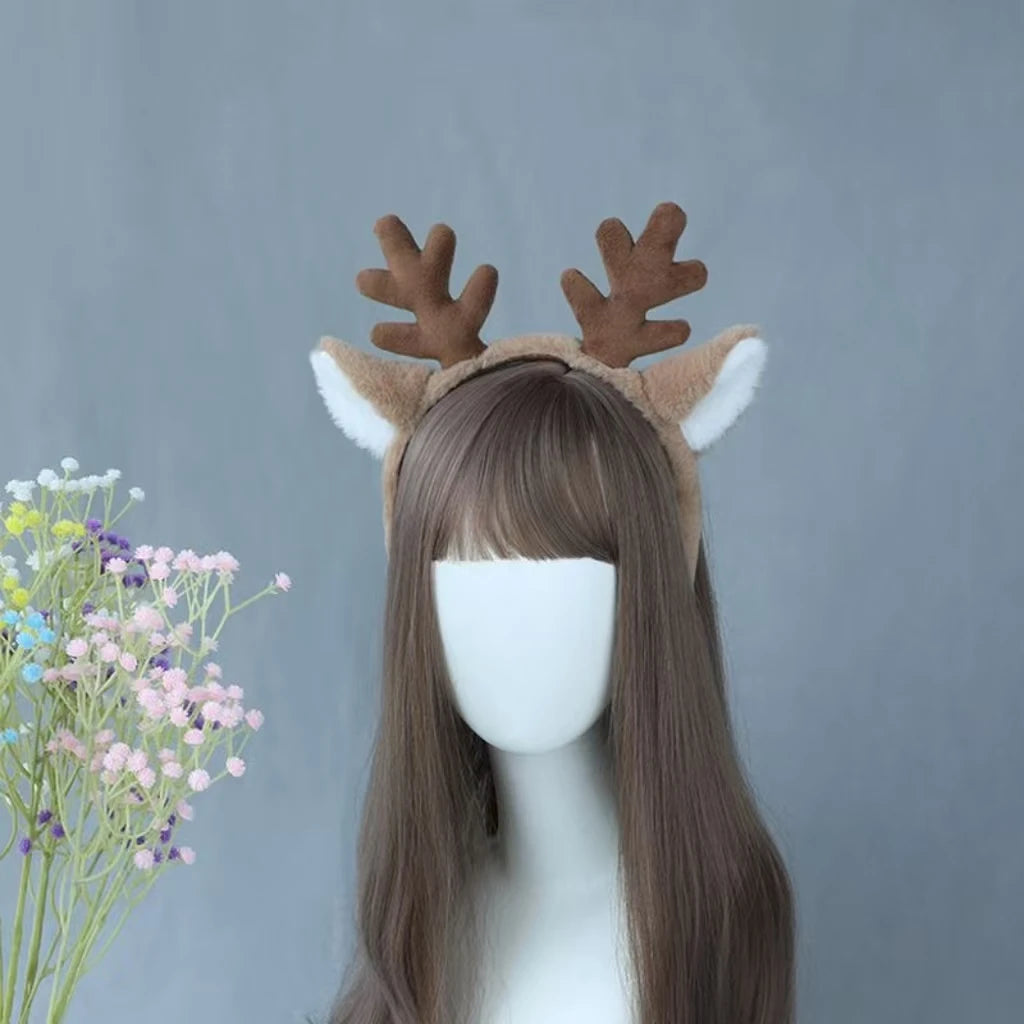 Serre-tête bois de renne en peluche – photo 6
