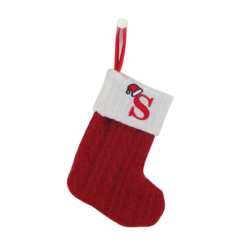 Chaussette de Noël en tricot avec initiale – photo 33