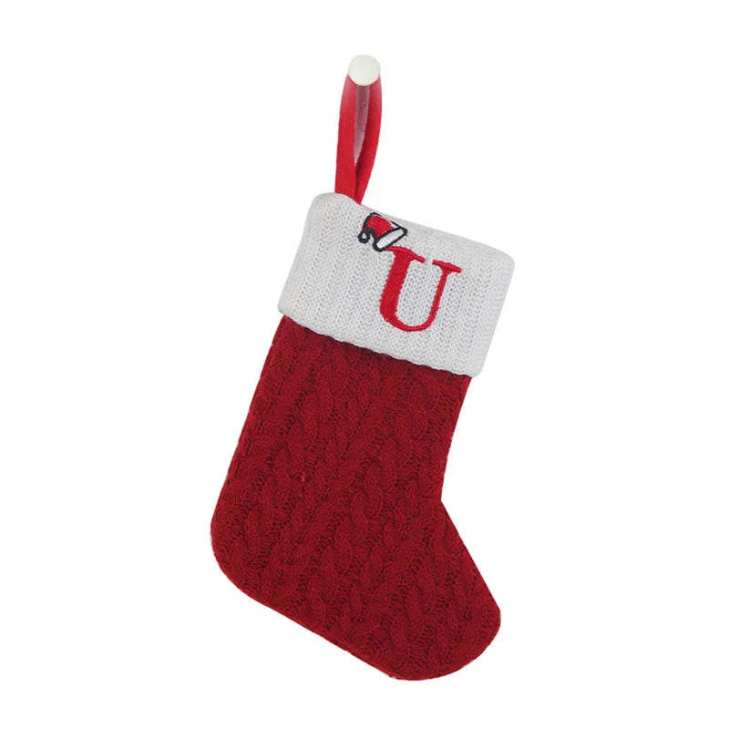 Chaussette de Noël en tricot avec initiale – photo 10