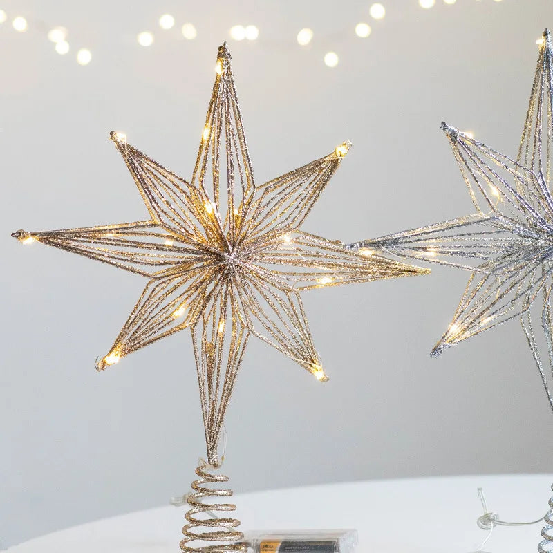 Cime de sapin étoile lumineuse LED – photo 4