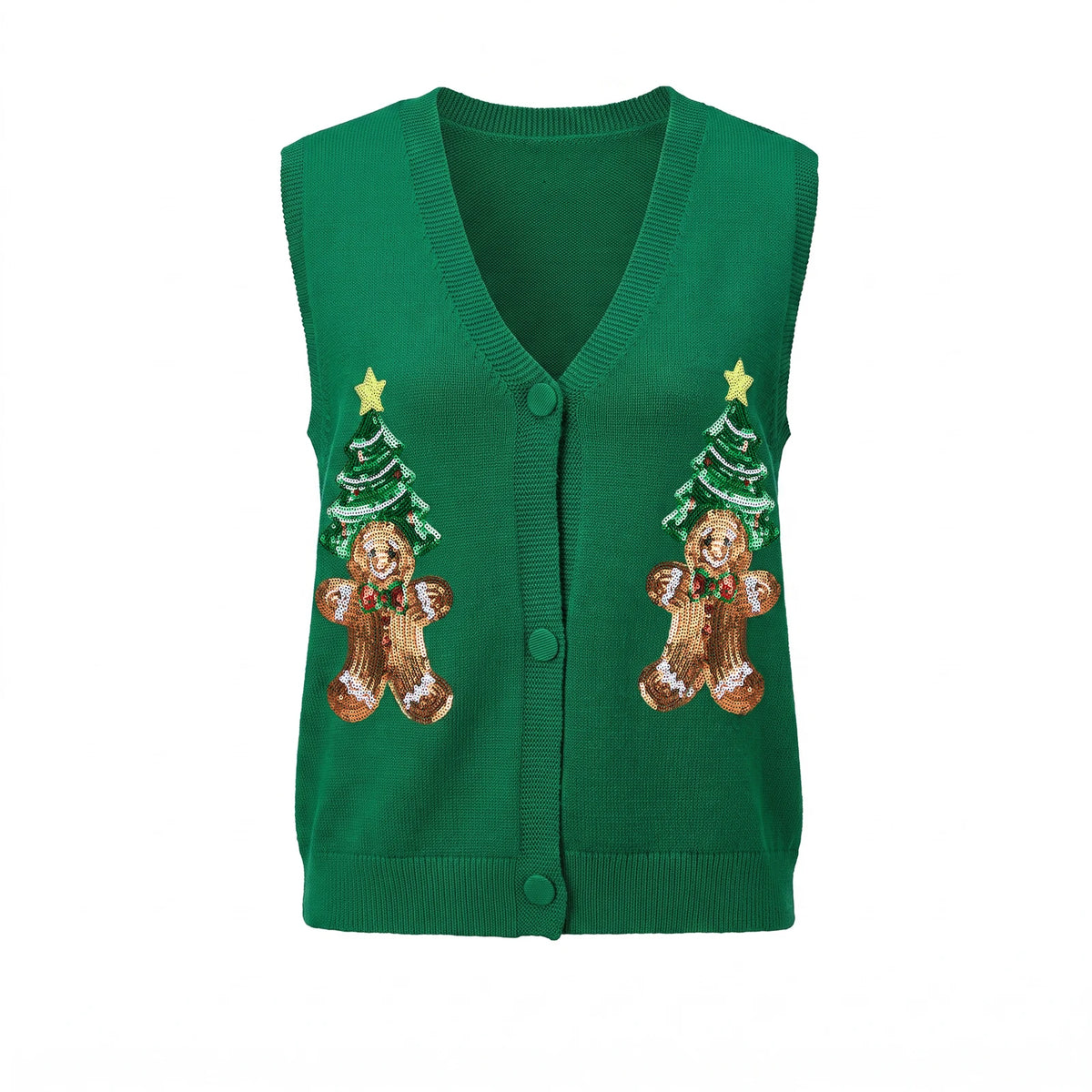 Gilet de Noël à sequins pour femme – photo 13