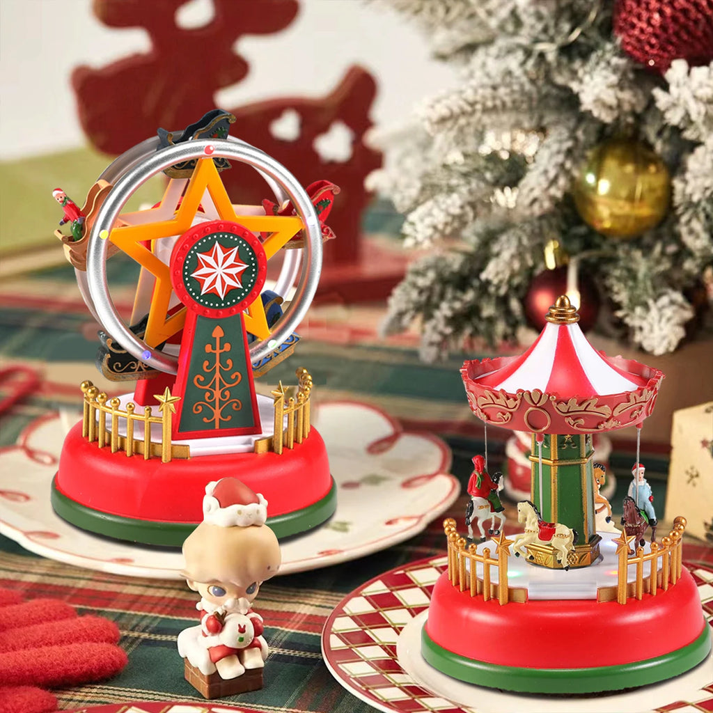 Carrousel et grande roue de Noël lumineux – photo 3