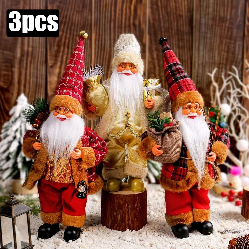 Peluche Père Noël lumineuse 30 cm – photo 18