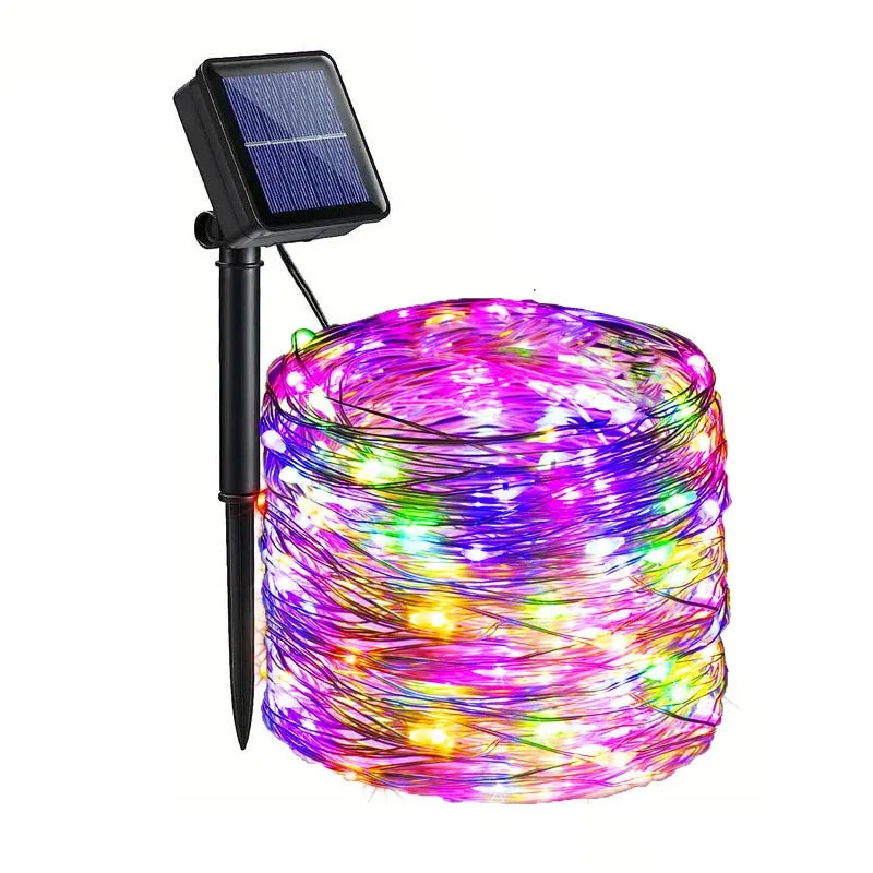 Guirlande solaire fil de cuivre étanche IP65 – photo 10