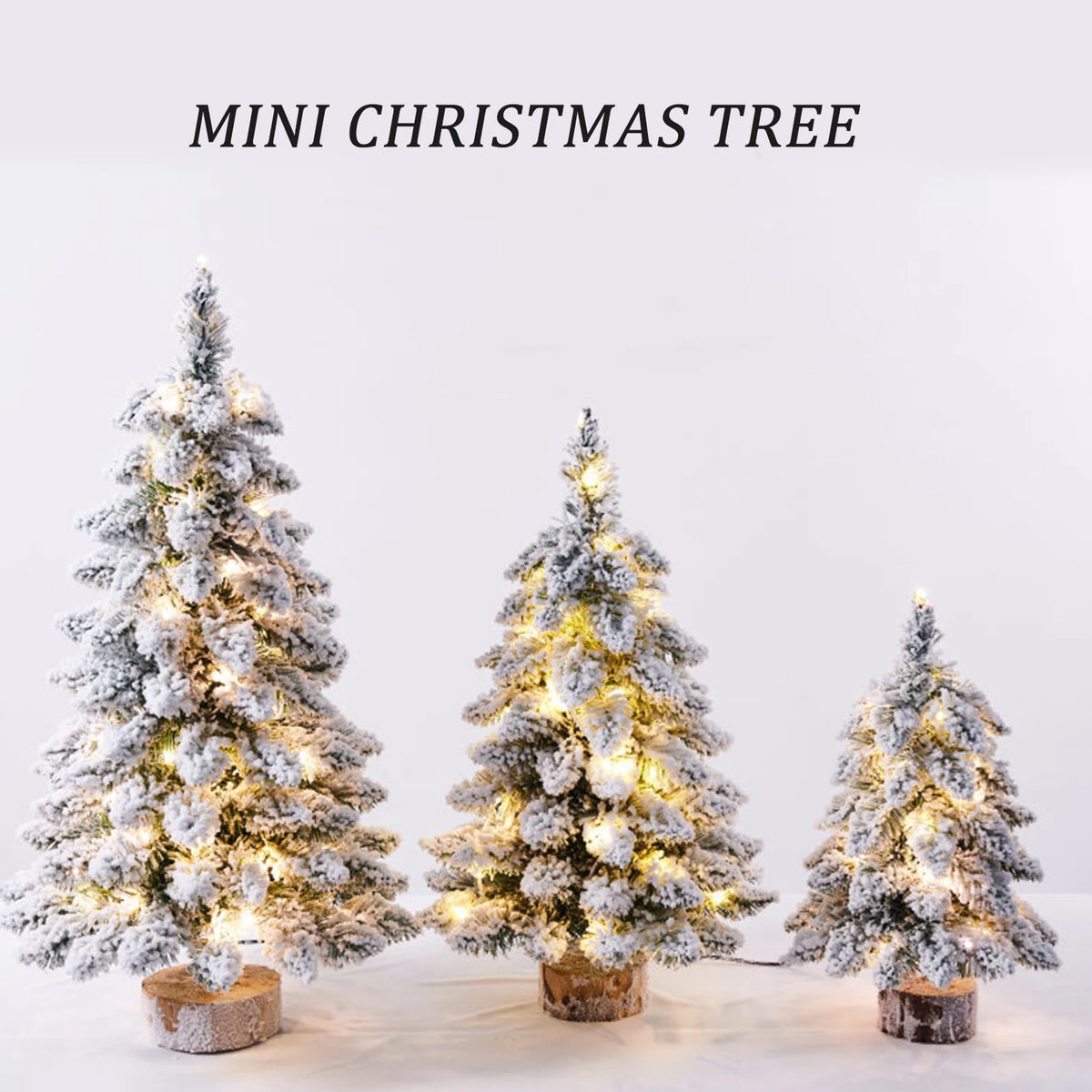Snowy LED tabletop Christmas tree 45 cm – Santa's Gallery
