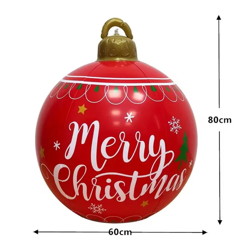 Boule de Noël géante gonflable 80 cm – photo 9