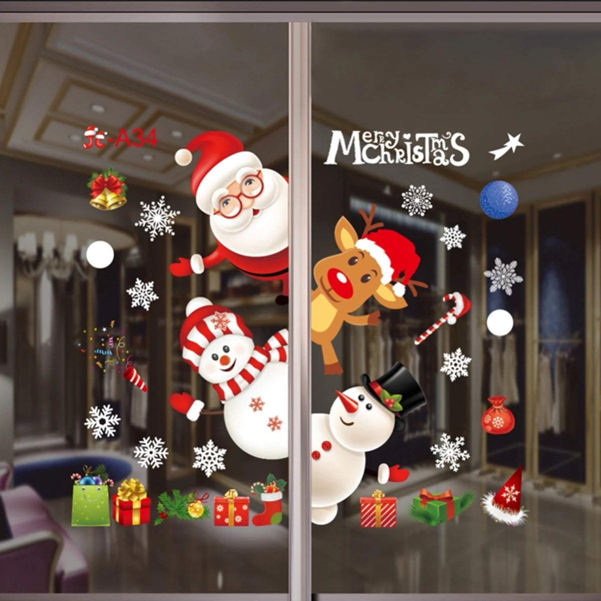Stickers de fenêtre Merry Christmas – photo 4