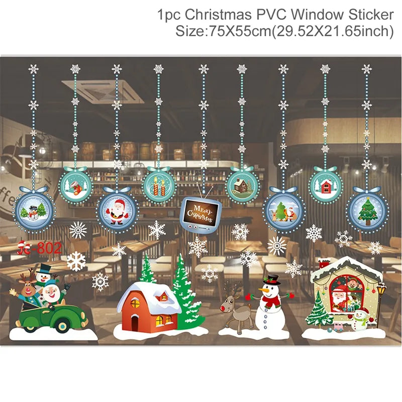 Stickers de fenêtre Merry Christmas – photo 24
