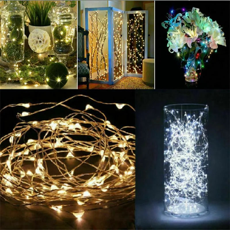 Guirlande lumineuse fil de cuivre à piles – photo 3