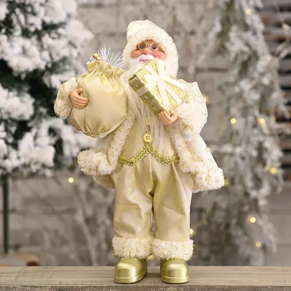 Peluche Père Noël lumineuse 30 cm – photo 9