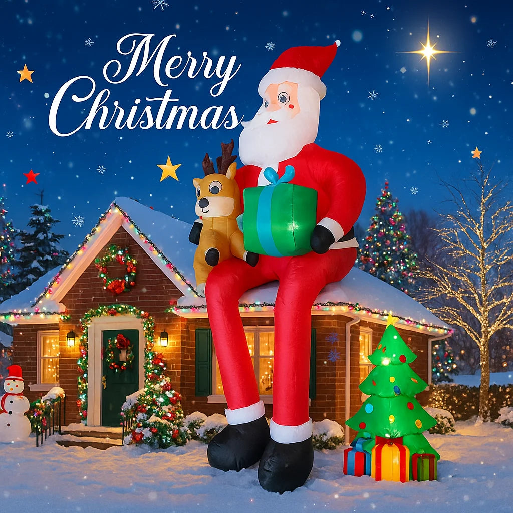 Père Noël gonflable géant 2,90 m – photo 2