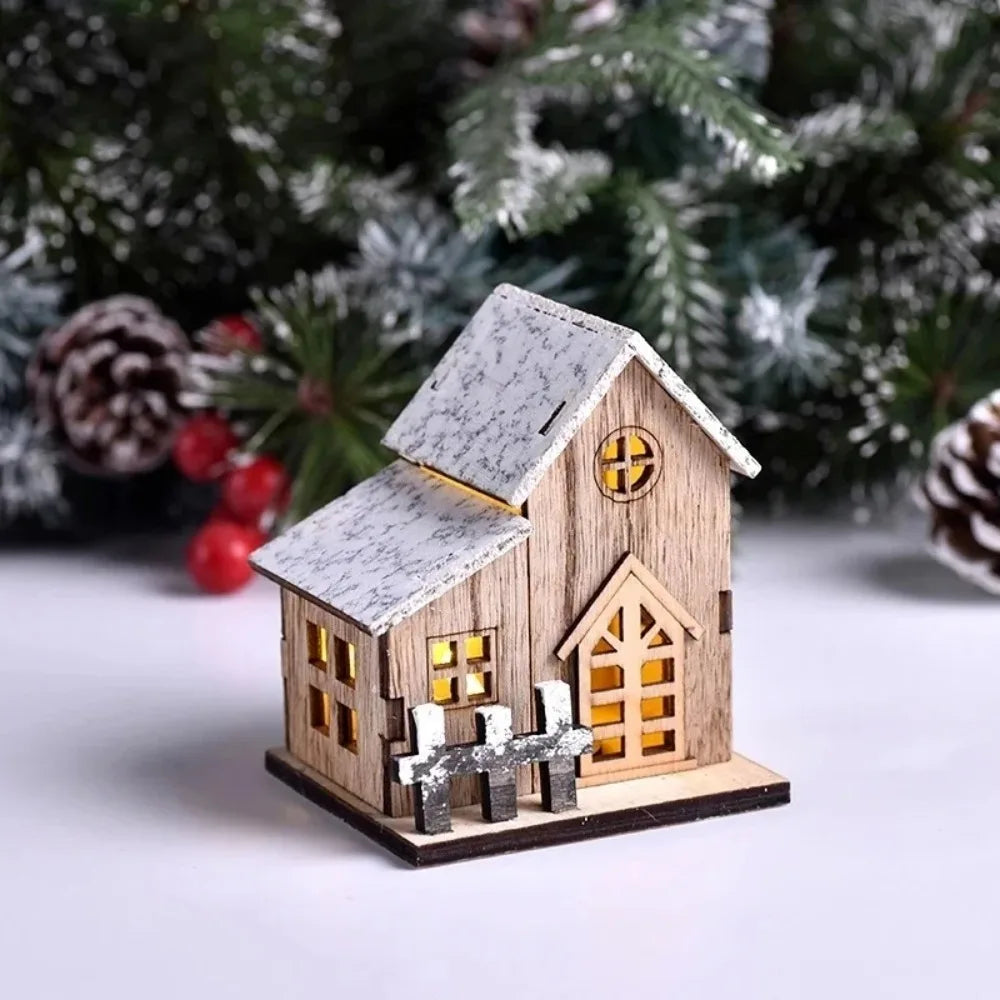 Maisonnette en bois lumineuse LED – photo 3