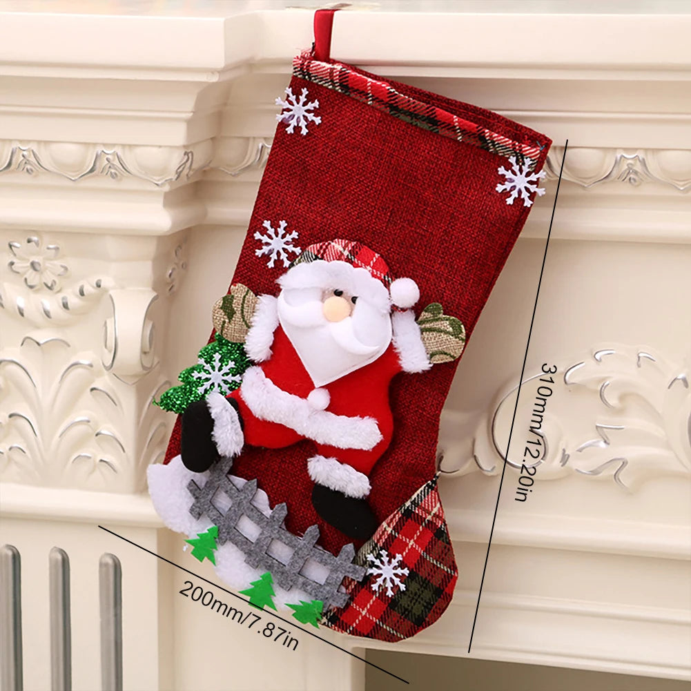 Lot de 4 grandes chaussettes de Noël – photo 6