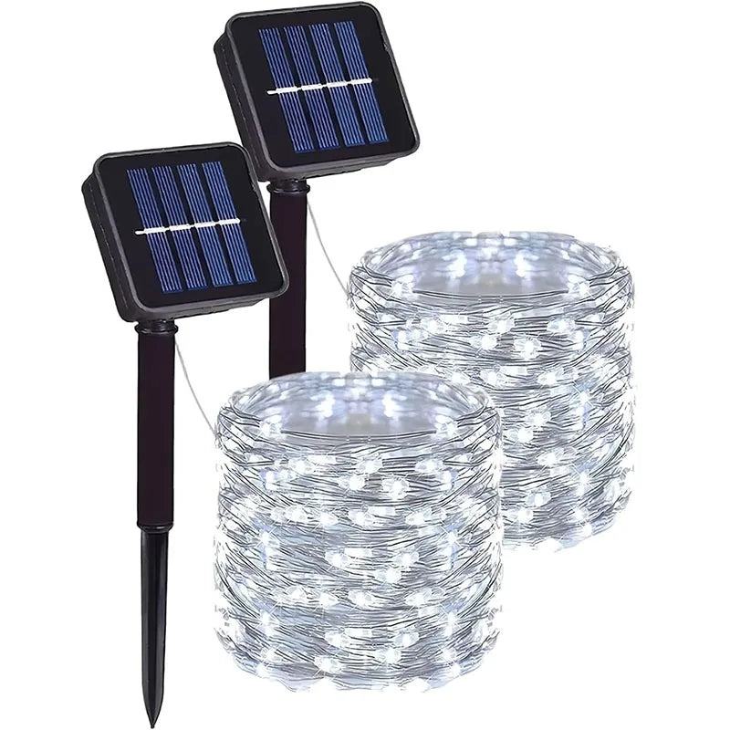 Guirlande solaire fil de cuivre étanche IP65 – photo 7