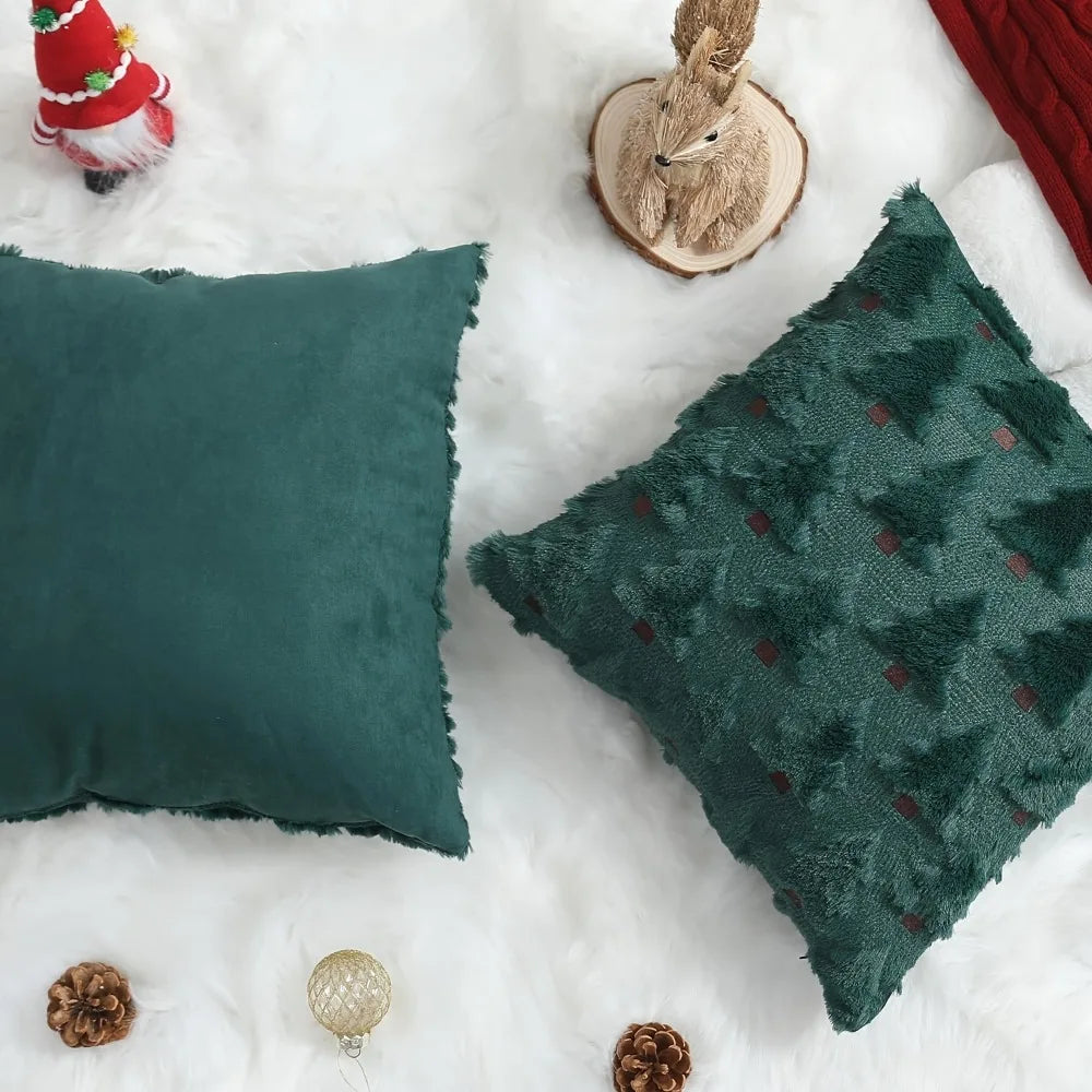 Housse de coussin de Noël en maille 45 × 45 cm – photo 4