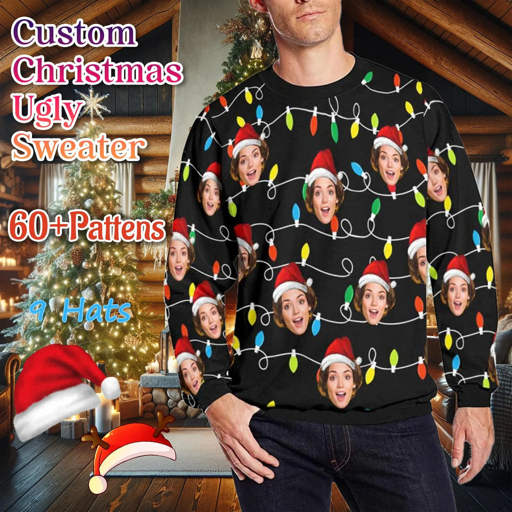 Sweat de Noël ugly sweater imprimé 3D – photo 3