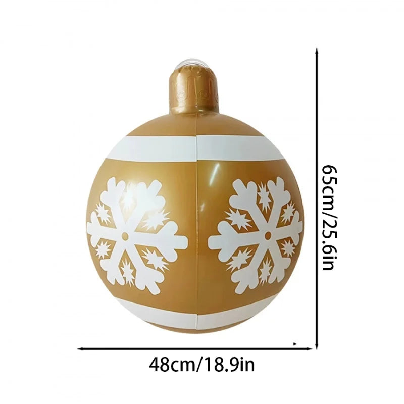Boule de Noël géante gonflable 80 cm – photo 10
