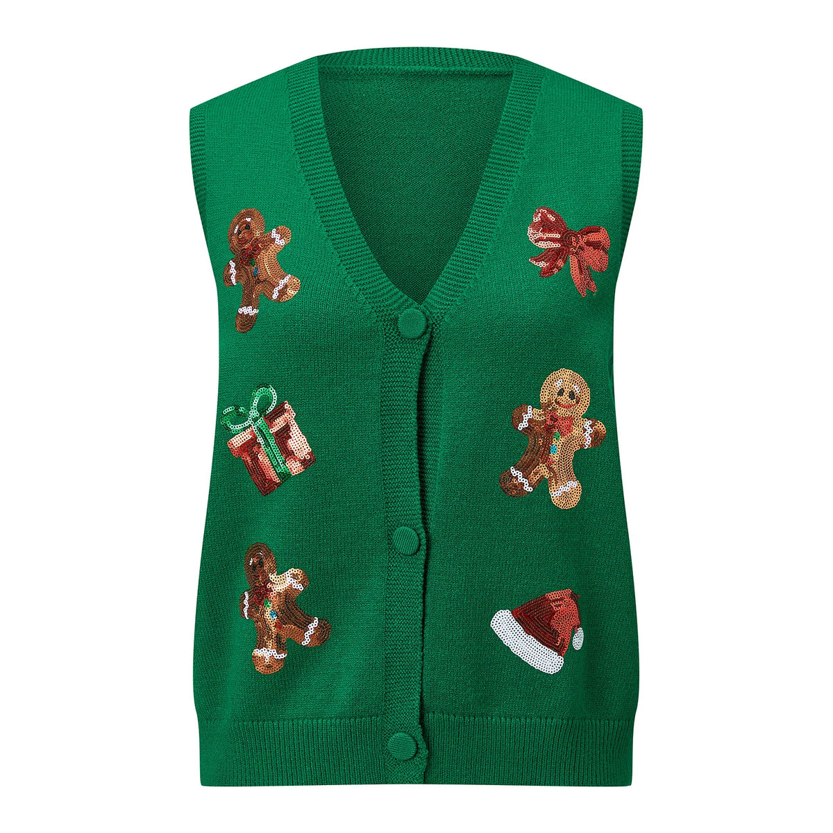 Gilet de Noël à sequins pour femme – photo 10