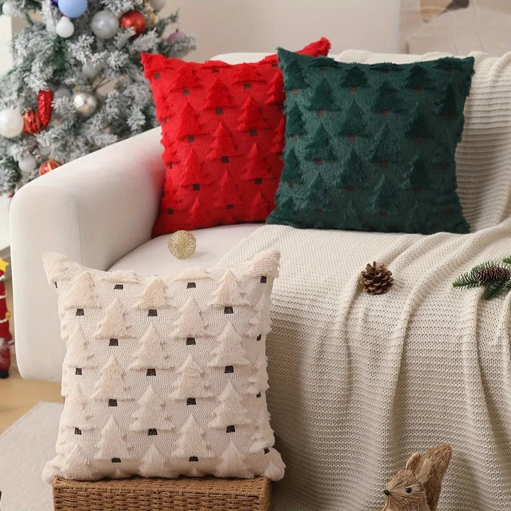 Housse de coussin de Noël en maille 45 × 45 cm – photo 2