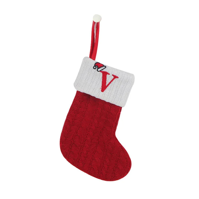 Chaussette de Noël en tricot avec initiale – photo 11