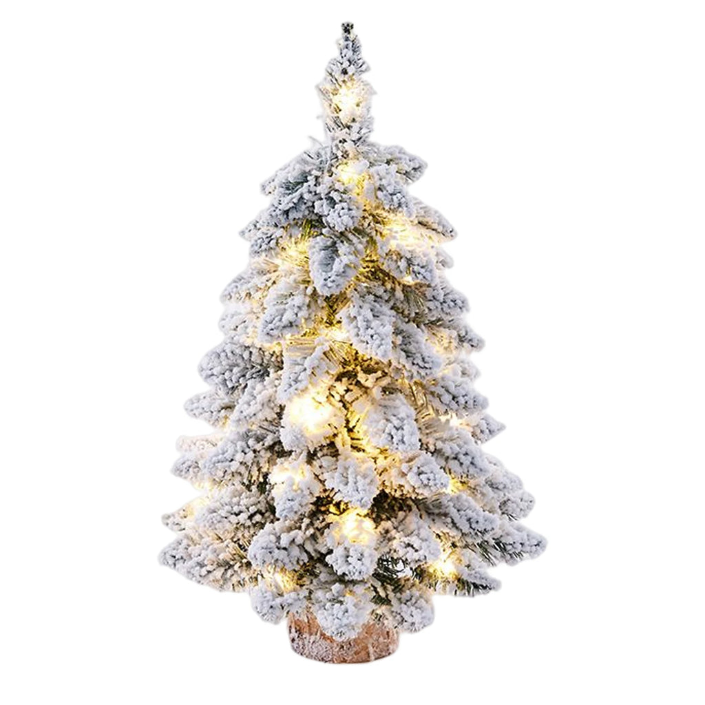 Sapin de table enneigé lumineux 45 cm – photo 6