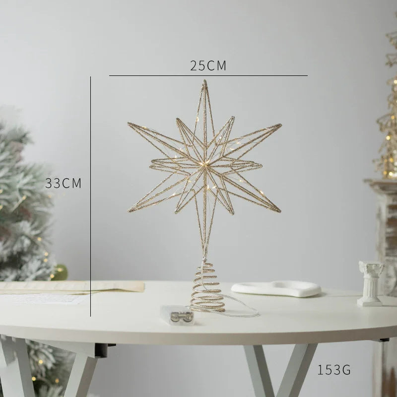 Cime de sapin étoile lumineuse LED – photo 9