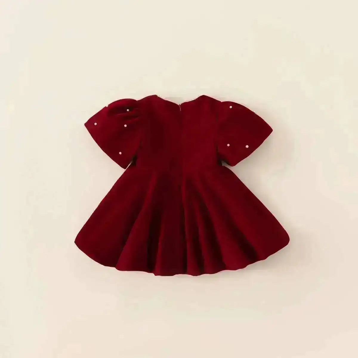 Robe de fête de Noël rouge pour fille – photo 4