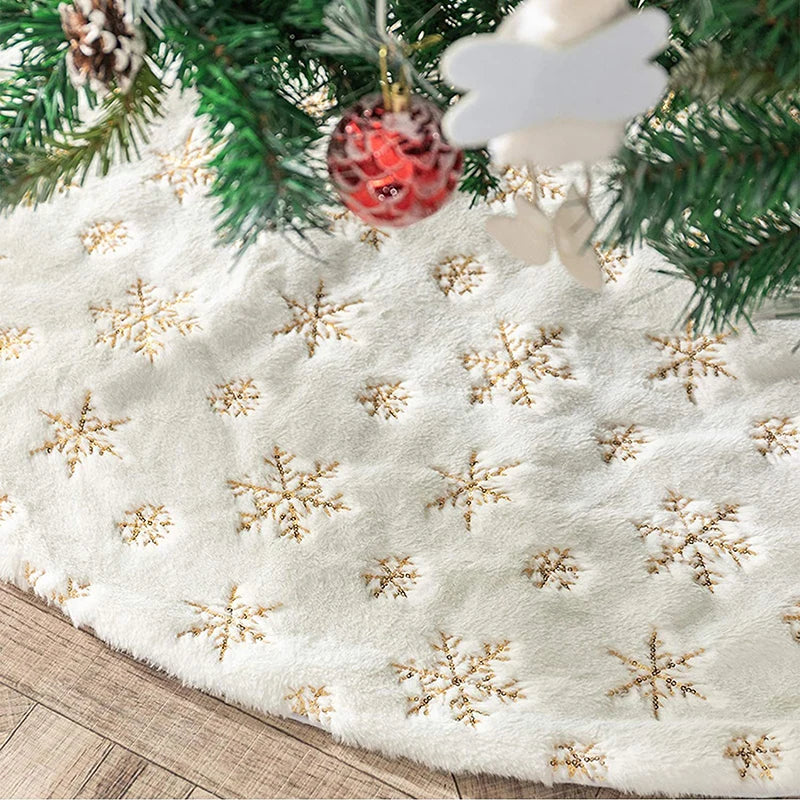 Jupe de sapin en fausse fourrure blanche – photo 4