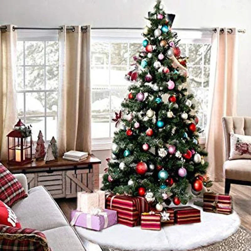 Jupe de sapin en fausse fourrure blanche – photo 3