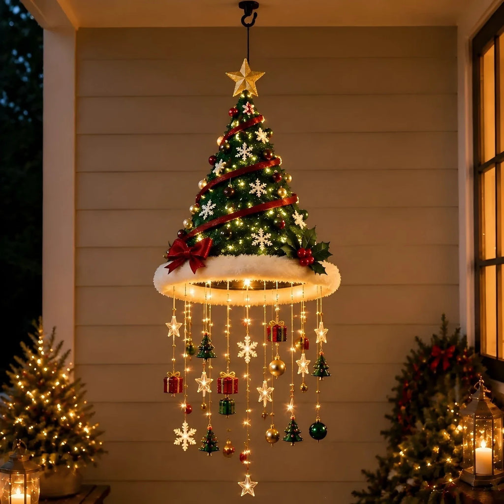 Suspension lumineuse bonnet de Père Noël LED – photo 5
