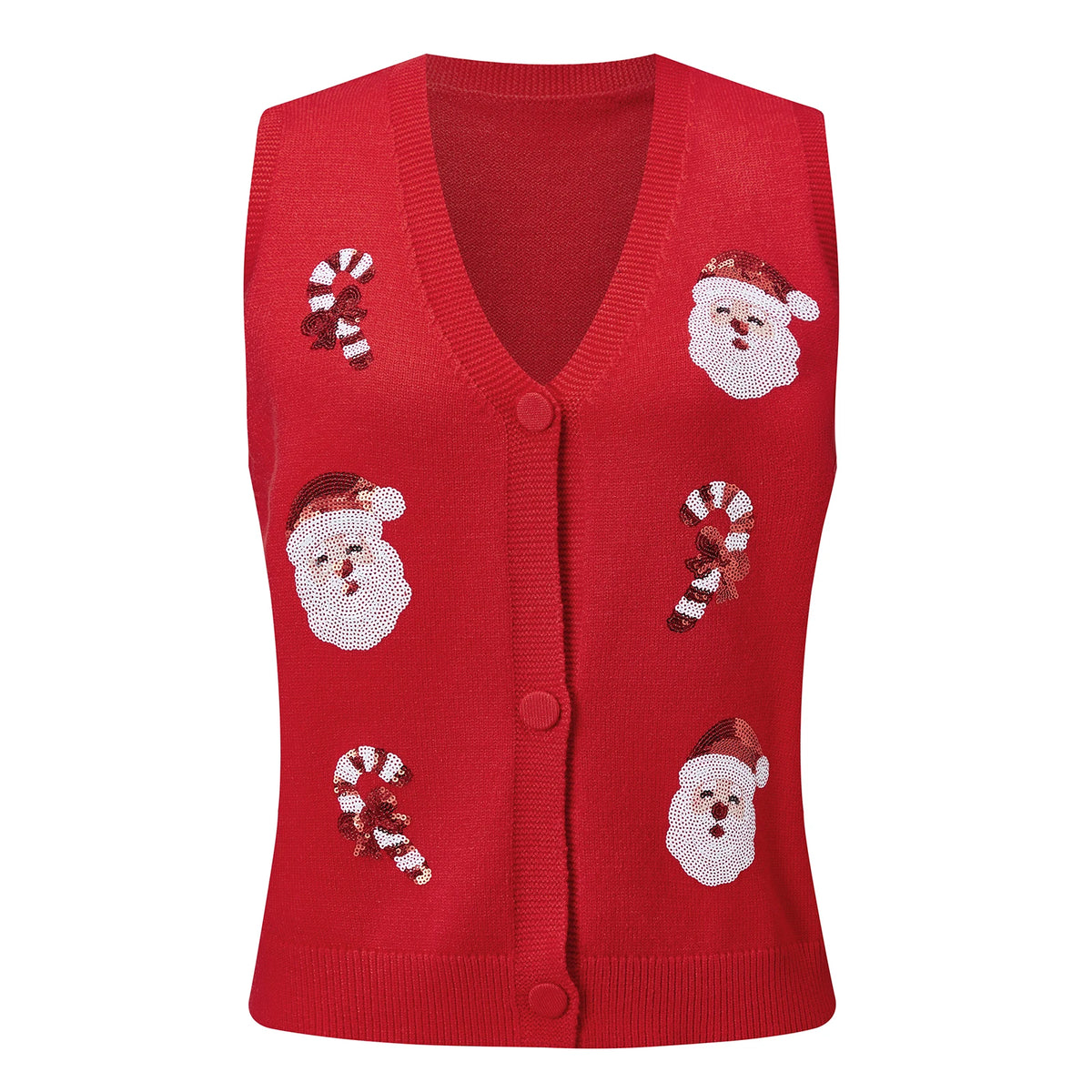 Gilet de Noël à sequins pour femme – photo 23