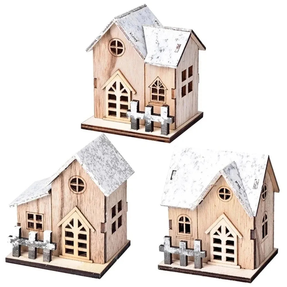 Maisonnette en bois lumineuse LED – photo 4