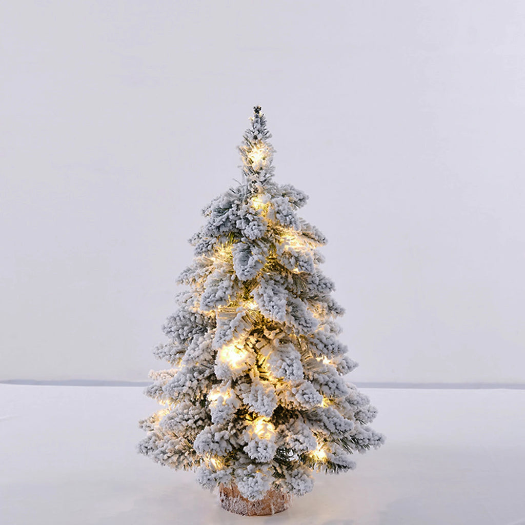Sapin de table enneigé lumineux 45 cm – photo 2