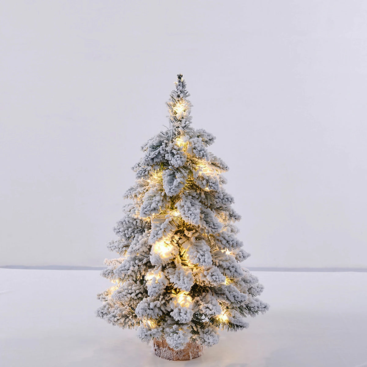 Sapin de table enneigé lumineux 45 cm – photo 2